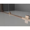 Mexen Velar Duschwand verschiebbar Walk-in 100 x 200 cm, transparent 8 mm, Roségold - 871-100-000-03-60