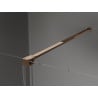 Mexen Velar Duschwand verschiebbar Walk-in 100 x 200 cm, transparent 8 mm, Roségold - 871-100-000-03-60