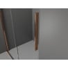 Mexen Velar Duschwand verschiebbar Walk-in 100 x 200 cm, transparent 8 mm, Roségold - 871-100-000-03-60