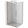 Mexen Velar libisev Walk-in dušisein 90 x 200 cm, läbipaistev 8 mm, harjatud vask - 871-090-000-03-65