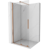 Mexen Velar verschiebbare Duschwand Walk-in 90 x 200 cm, transparent 8 mm, gebürstetes Kupfer - 871-090-000-03-65