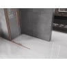 Mexen Velar verschiebbare Duschwand Walk-in 90 x 200 cm, transparent 8 mm, gebürstetes Kupfer - 871-090-000-03-65