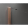 Mexen Velar verschiebbare Duschwand Walk-in 90 x 200 cm, transparent 8 mm, gebürstetes Kupfer - 871-090-000-03-65