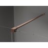 Mexen Velar verschiebbare Duschwand Walk-in 90 x 200 cm, transparent 8 mm, gebürstetes Kupfer - 871-090-000-03-65
