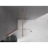 Mexen Velar liuglev dušisein Walk-in 110 x 200 cm, läbipaistev 8 mm, harjatud vask - 871-110-000-03-65
