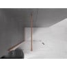 Mexen Velar sliding shower wall Walk-in 120 x 200 cm, transparent 8 mm, brushed copper - 871-120-000-03-65