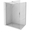 Mexen Velar anta doccia scorrevole Walk-in 140 x 200 cm, trasparente 8 mm, cromo - 871-140-000-03-01