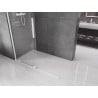 Mexen Velar Duschwand verschiebbar Walk-in 160 x 200 cm, transparent 8 mm, weiß - 871-160-000-03-20