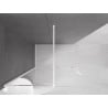 Mexen Velar Duschwand verschiebbar Walk-in 160 x 200 cm, transparent 8 mm, weiß - 871-160-000-03-20