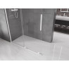 Mexen Velar ścianka prysznicowa rozsuwana Walk-in 150 x 200 cm, transparent 8 mm, biała - 871-150-000-03-20