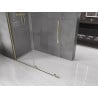Mexen Velar sliding Walk-in shower wall 140 x 200 cm, transparent 8 mm, gold - 871-140-000-03-50