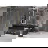 Mexen Velar paroi de douche coulissante Walk-in 140 x 200 cm, transparent 8 mm, or - 871-140-000-03-50