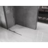 Mexen Velar ścianka prysznicowa rozsuwana Walk-in 70 x 200 cm, transparent 8 mm, gun gray szczotkowany - 871-070-000-03-66
