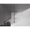 Mexen Velar ścianka prysznicowa rozsuwana Walk-in 80 x 200 cm, transparent 8 mm, gun gray szczotkowany - 871-080-000-03-66