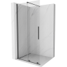 Mexen Velar sliding shower panel Walk-in 120 x 200 cm, transparent 8 mm, brushed gun gray - 871-120-000-03-66