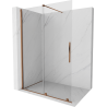 Mexen Velar Duschwand zum Schieben Walk-in 140 x 200 cm, transparent 8 mm, Roségold - 871-140-000-03-60