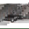 Mexen Velar Duschwand zum Schieben Walk-in 140 x 200 cm, transparent 8 mm, Roségold - 871-140-000-03-60