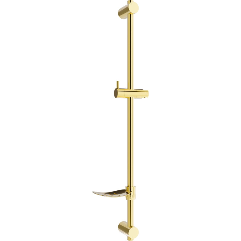 Mexen DF shower rail with soap dish 80 cm, gold - 79382-50