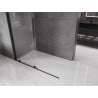 Mexen Velar paroi de douche coulissante Walk-in 130 x 200 cm, transparent 8 mm, noir - 871-130-000-03-70