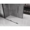 Mexen Velar paroi de douche coulissante Walk-in 130 x 200 cm, transparent 8 mm, noir - 871-130-000-03-70