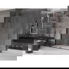 Mexen Velar Duschwand zum Schieben Walk-in 150 x 200 cm, transparent 8 mm, schwarz - 871-150-000-03-70