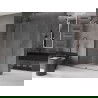 Mexen Velar Duschwand zum Schieben Walk-in 150 x 200 cm, transparent 8 mm, gun gray gebürstet - 871-150-000-03-66