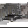 Mexen Velar Duschwand Schiebewand Walk-in 140 x 200 cm, transparent 8 mm, gold gebürstet - 871-140-000-03-55
