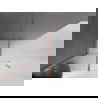 Mexen Velar Duschwand zum Verschieben Walk-in 140 x 200 cm, transparent 8 mm, gebürstetes Kupfer - 871-140-000-03-65