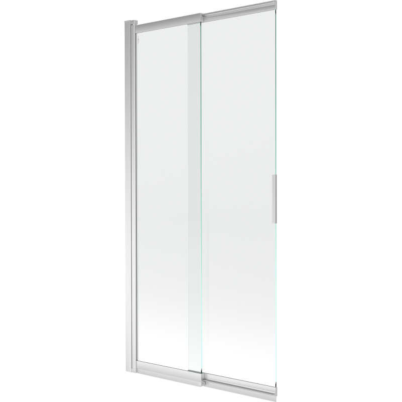 Mexen Fox parawan nawannowy 2-skrzydłowy przesuwny 85 x 150 cm, transparent, chrom - 891-085-002-01-00