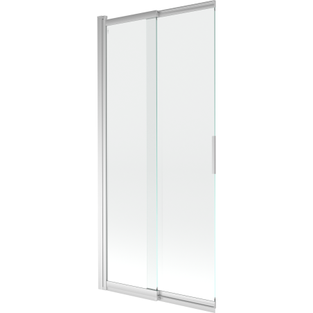 Mexen Fox paroi de baignoire à 2 volets coulissants 85 x 150 cm, transparent, chrome - 891-085-002-01-00