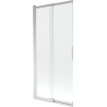 Mexen Fox badwand 2-delige schuifbaar 85 x 150 cm, transparant, chroom - 891-085-002-01-00