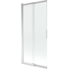 Mexen Fox mampara de ducha deslizante de 2 paneles 85 x 150 cm, transparente, cromo - 891-085-002-01-00