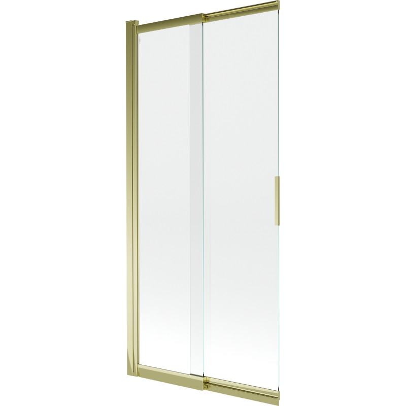 Mexen Fox dvoslojni klizni paravan za kadu 85 x 150 cm, proziran, zlatni - 891-085-002-50-00