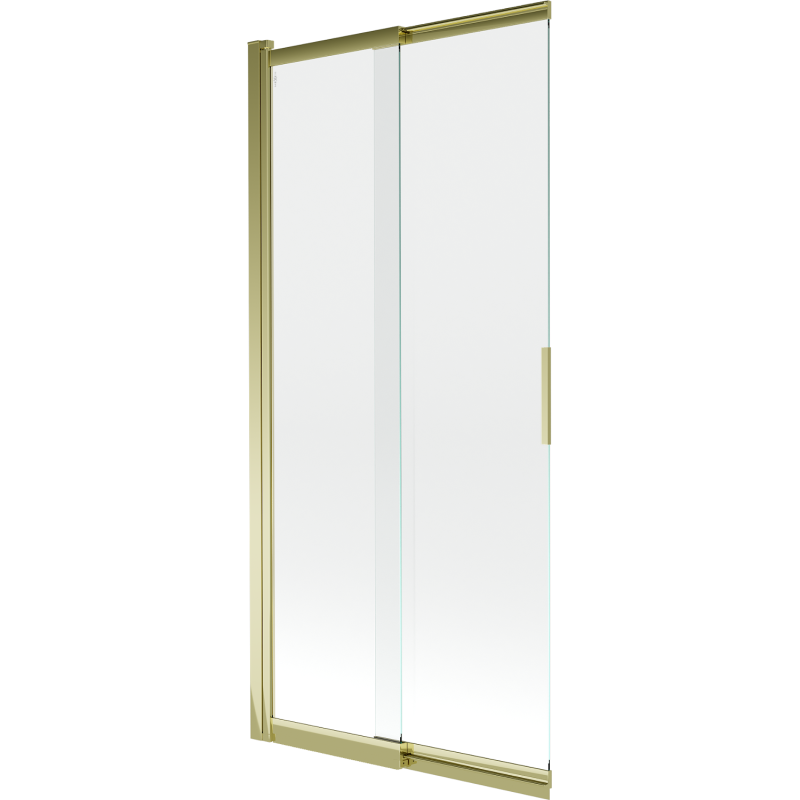 Mexen Fox paroi de baignoire 2 volets coulissante 85 x 150 cm, transparent, doré - 891-085-002-50-00