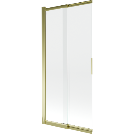 Mexen Fox Duschabtrennung 2-flügelig, verschiebbar 85 x 150 cm, transparent, gold - 891-085-002-50-00