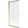 Mexen Fox badwand 2-delige schuifbare 85 x 150 cm, transparant, goud - 891-085-002-50-00