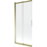 Mexen Fox paroi de baignoire 2 volets coulissante 85 x 150 cm, transparent, doré - 891-085-002-50-00