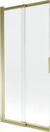 Mexen Fox 2-delige verschuifbare badwand 85 x 150 cm, transparant, goud - 891-085-002-50-00