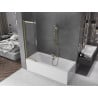 Mexen Fox paroi de baignoire 2 volets coulissante 85 x 150 cm, transparent, doré - 891-085-002-50-00