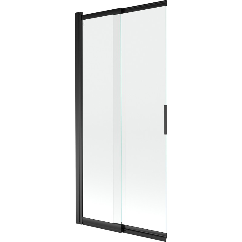 Mexen Fox 2-panel sliding bathtub screen 85 x 150 cm, transparent, black - 891-085-002-70-00