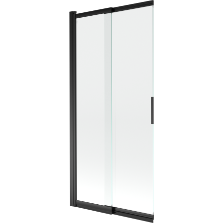 Mexen Fox Duschtrennwand 2-flügelig schiebbar 85 x 150 cm, transparent, schwarz - 891-085-002-70-00