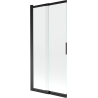 Mexen Fox Duschtrennwand 2-flügelig schiebbar 85 x 150 cm, transparent, schwarz - 891-085-002-70-00