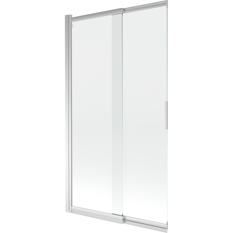 Mexen Fox paratia da vasca da bagno a 2 ante scorrevoli 100 x 150 cm, trasparente, cromo - 891-100-002-01-00