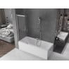 Mexen Fox 2-delige schuifbare badwand 100 x 150 cm, transparant, chroom - 891-100-002-01-00