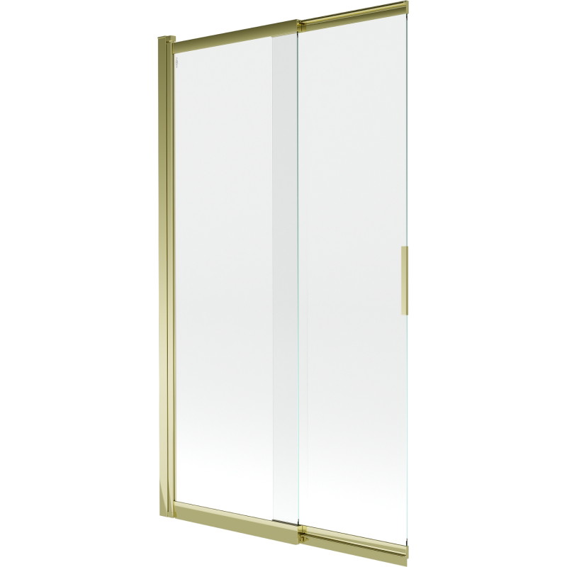 Mexen Fox mampara de bañera de 2 hojas corredera 100 x 150 cm, transparente, dorado - 891-100-002-50-00