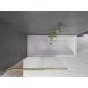 Mexen Fox 2-vleugelige verschuifbare badwand 100 x 150 cm, transparant, goud - 891-100-002-50-00
