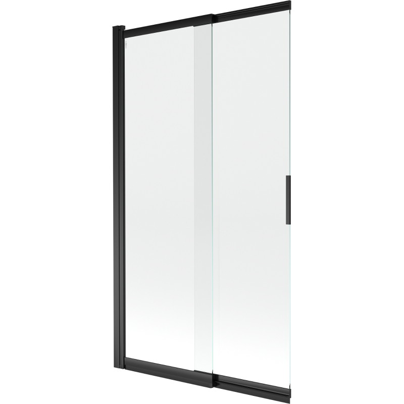 Mexen Fox 2-wing sliding bathtub screen 100 x 150 cm, transparent, black - 891-100-002-70-00