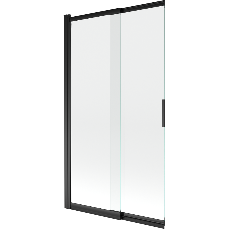Mexen Fox paratia doccia 2-antale scorrevole 100 x 150 cm, trasparente, nero - 891-100-002-70-00