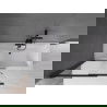 Mexen Fox badwand scherm 2-delige schuifdeur 100 x 150 cm, transparant, zwart - 891-100-002-70-00