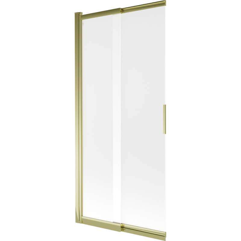 Mexen Fox badwand scherm 2-delig schuifbaar 85 x 150 cm, mat, goud - 891-085-002-50-30